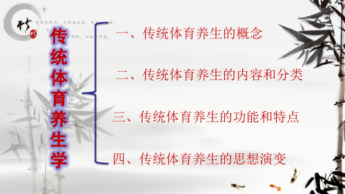 中国传统体育养生学