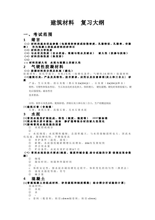 建筑材料----土木工程材料