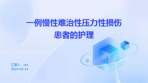 一例慢性难治性压力性损伤患者的护理PPT课件