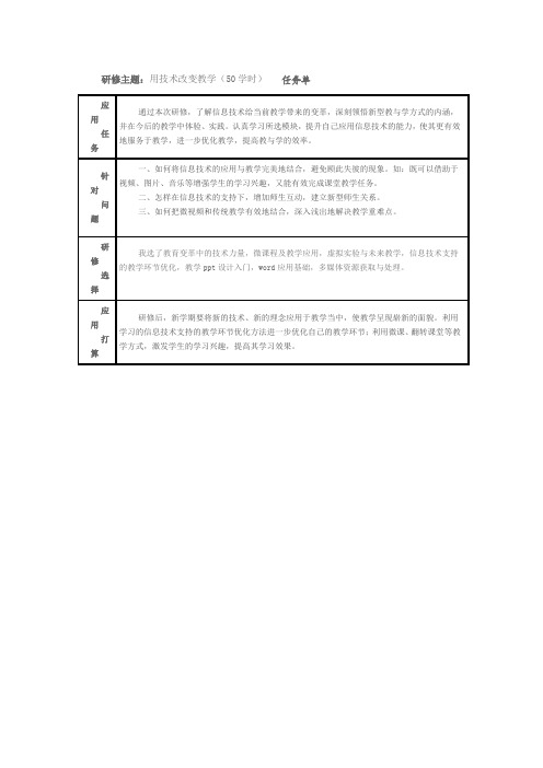 研修任务单doc