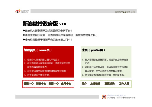 新浪微博政府版V2.0版本使用介绍