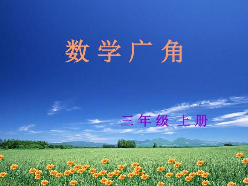 三年级上册_数学广角—搭配的学问