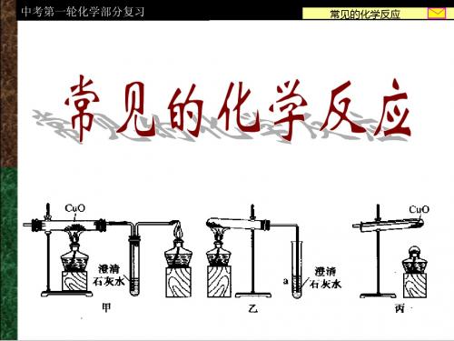 常见的化学反应