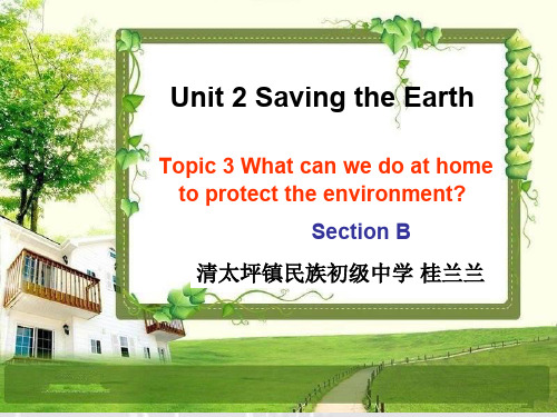 英语仁爱版九年级上册《Unit 2 Saving the Earth Topic 3 What》课件公开课