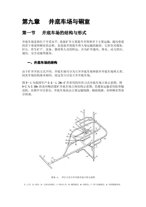 井底水仓、车场硐室设计规范