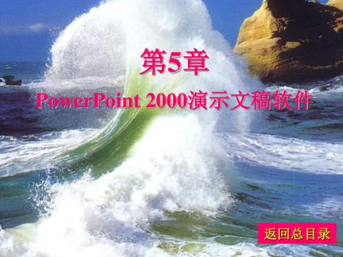 大学计算机基础  第5章 Powerpoint 2000演示文稿软件