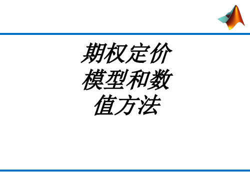 期权定价模型和数值方法专题培训课件