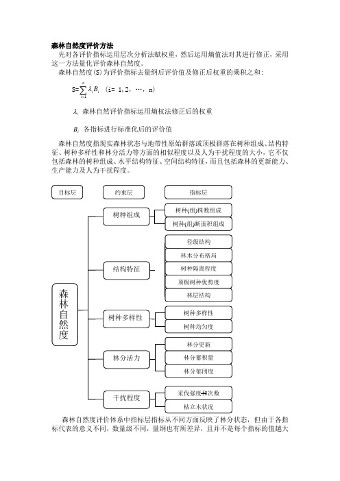 森林自然度评价方法