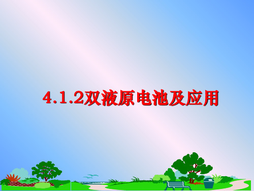 最新4.1.2双液原电池及应用