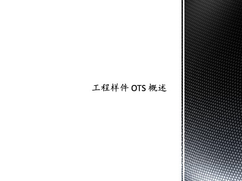 工程样件 OTS 概述