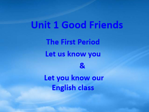 高一英语Unit1 Good friends课件 新课标 人教(通用)