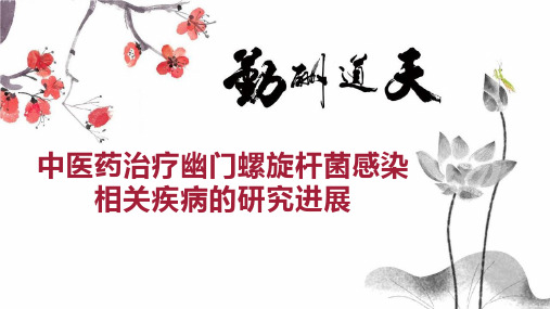 中医药治疗幽门螺旋杆菌感染相关疾病的研究进展