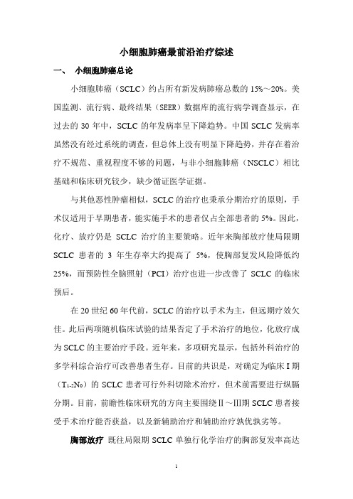 小细胞肺癌最前沿治疗综述