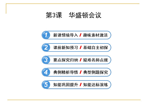 2.3 华盛顿会议 课件(人教版选修3)