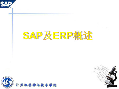 SAP及ERP概述