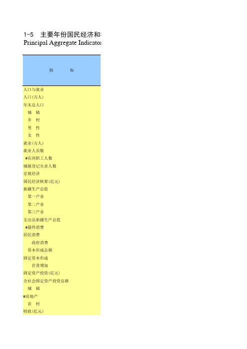 新疆2010年统计年鉴总体数据