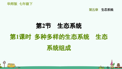 《多种多样的生态系统 生态系统组成》习题课件 华师版科学