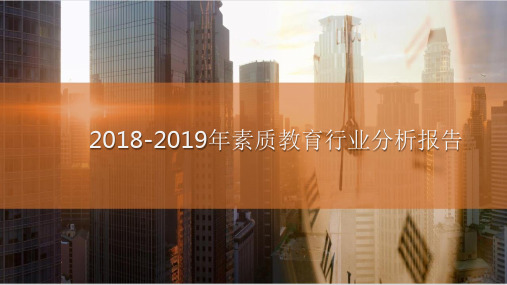 2018-2019年素质教育行业分析报告