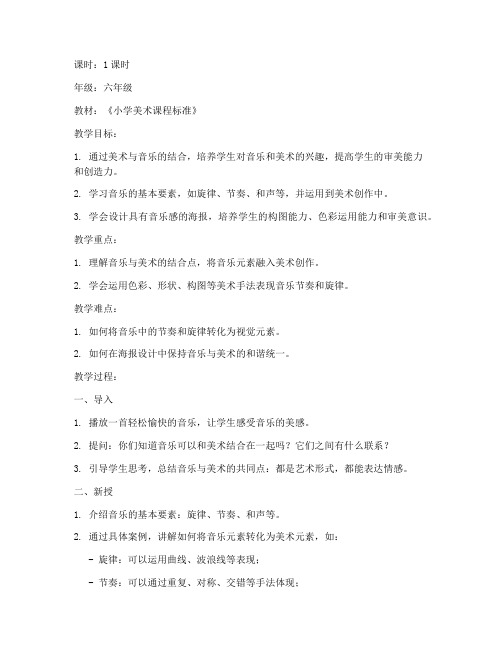 小学美术融入音乐教案模板