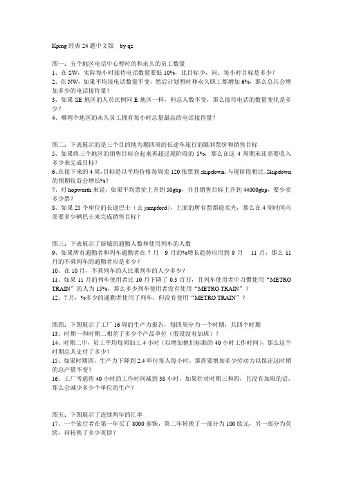 Kpmg经典24题中文版