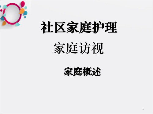 社区家庭护理 ppt课件