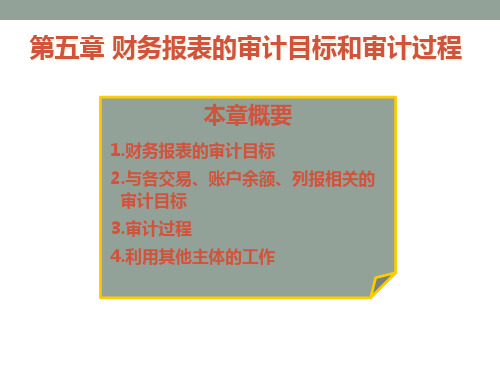 第5章审计目标和过程