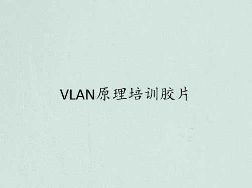 VLAN原理培训胶片