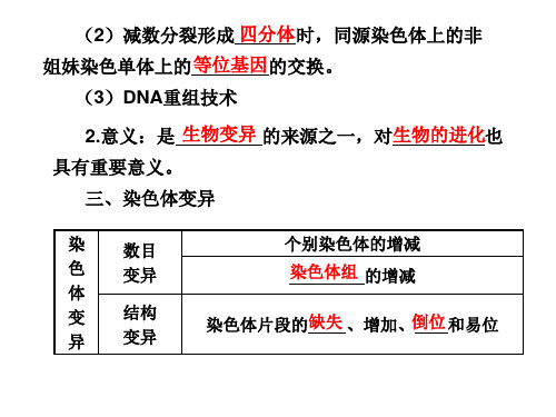 高三生物变异育种与进化