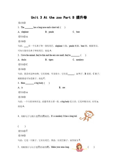 小学英语三年级下册巩固卷-人教PEP版 (29)