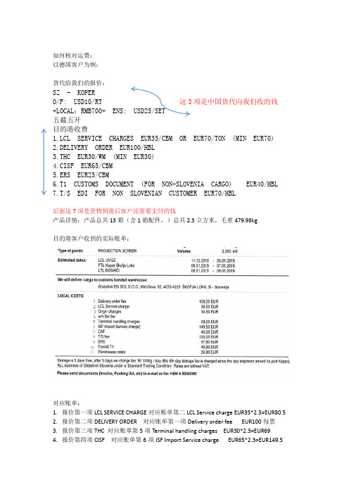 如何核对快递公司海运报价与实际运费