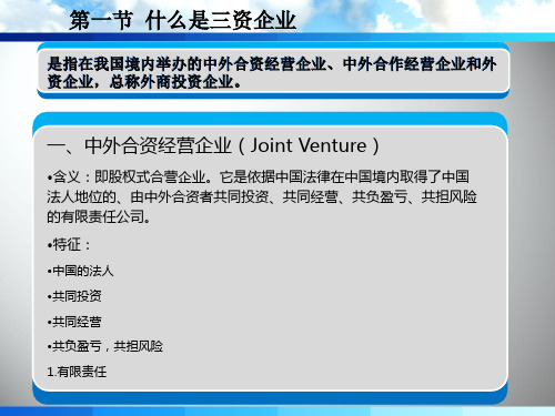 资企业概述课件