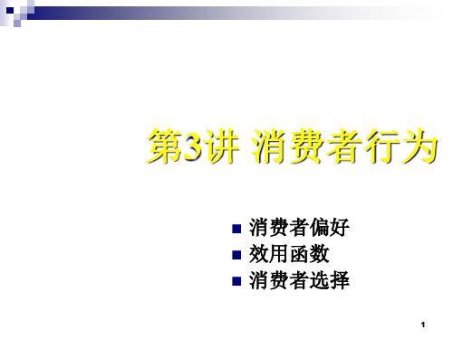 金融学院高级微观经济学之消费者行为讲义.pptx