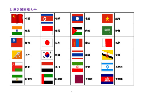 世界各国国旗大全(图片)(2020年整理).doc