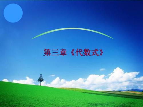 第三章代数式说课