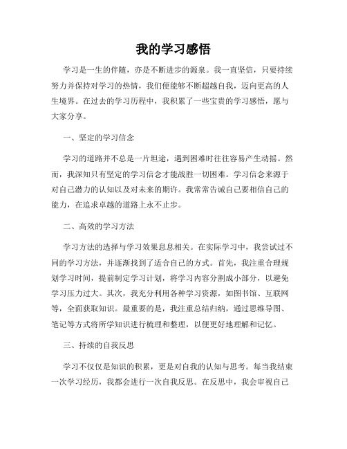 我的学习感悟