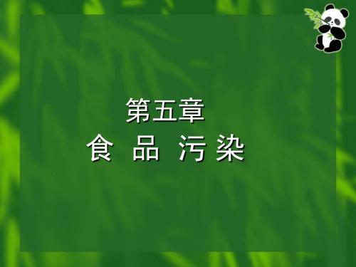 食品课件—烹饪营养卫生学-—第五章—食品污染99页