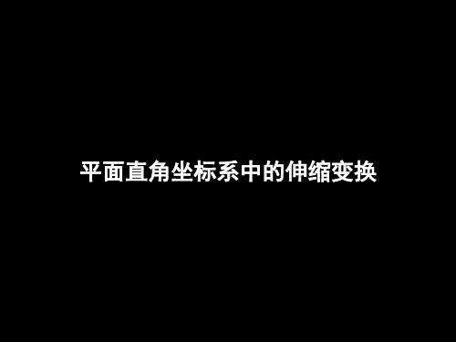 高二数学(理)《平面直角坐标系中的伸缩变换》(课件)