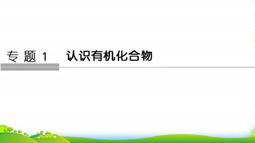 版化学设计同步苏教版选修五课件：专题一 认识有机化合物 第一单元