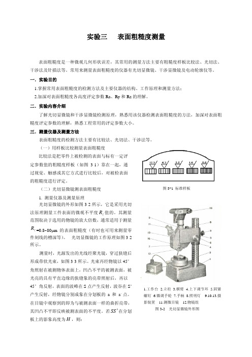 表面粗糙度测量