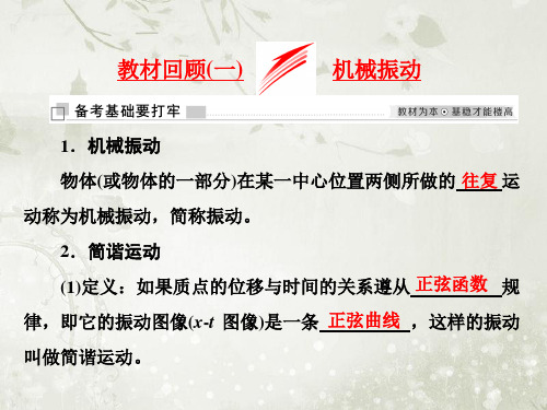 2018届高考物理二轮复习 机械振动ppt课件(共 64张)(全国通用)