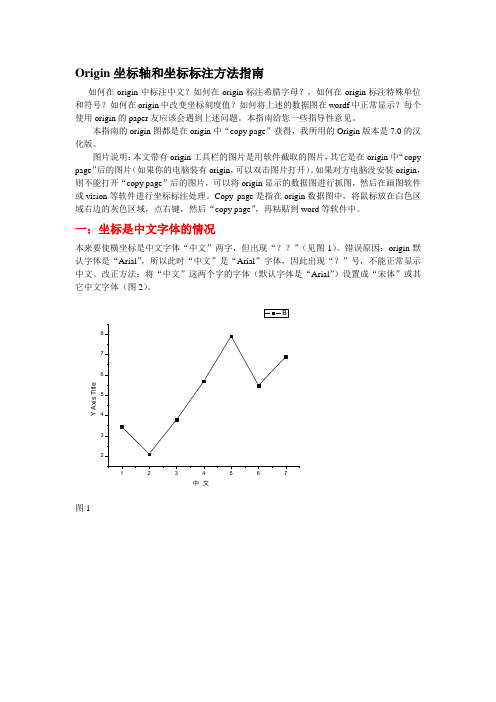 Origin坐标轴和坐标标注方法指南(配图)