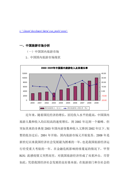 我国旅游市场分析