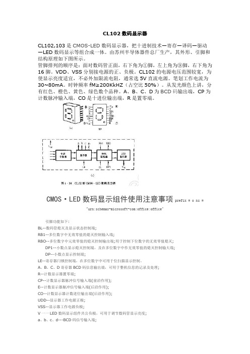 CL102数码显示器