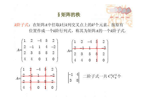 2.6矩阵的秩