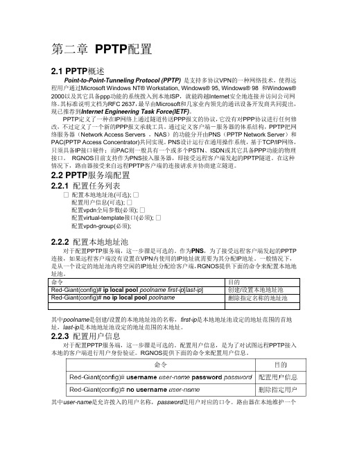 PPTP配置