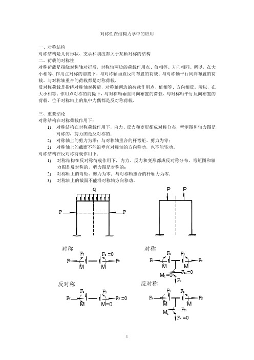 对称性在结构力学中的应用