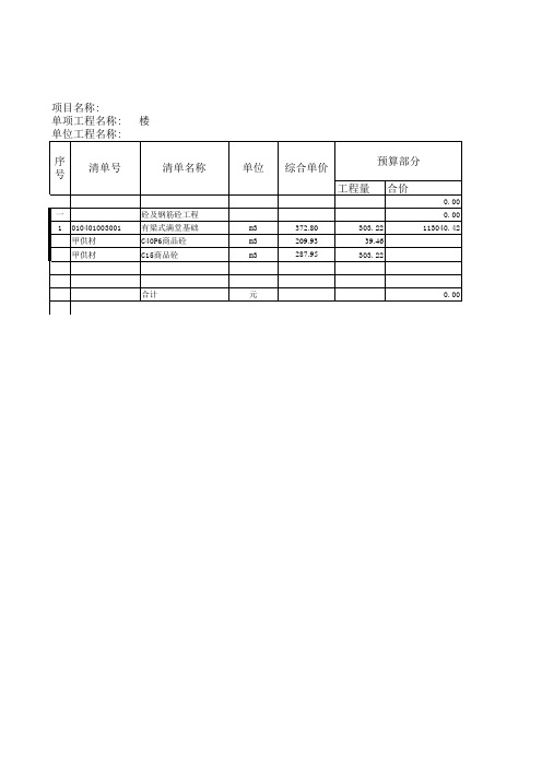 工程量月度台账mb