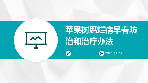 苹果树腐烂病早春防治和治疗办法