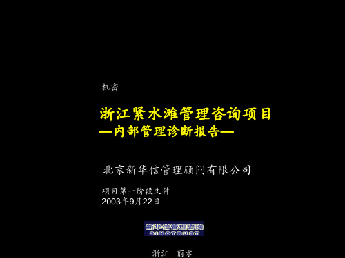 管理诊断报告(汇报版)