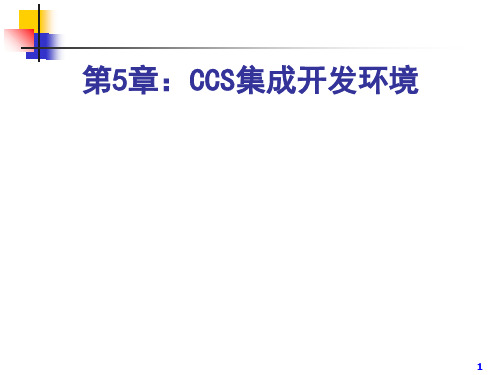 CCS集成开发环境(ppt48张)